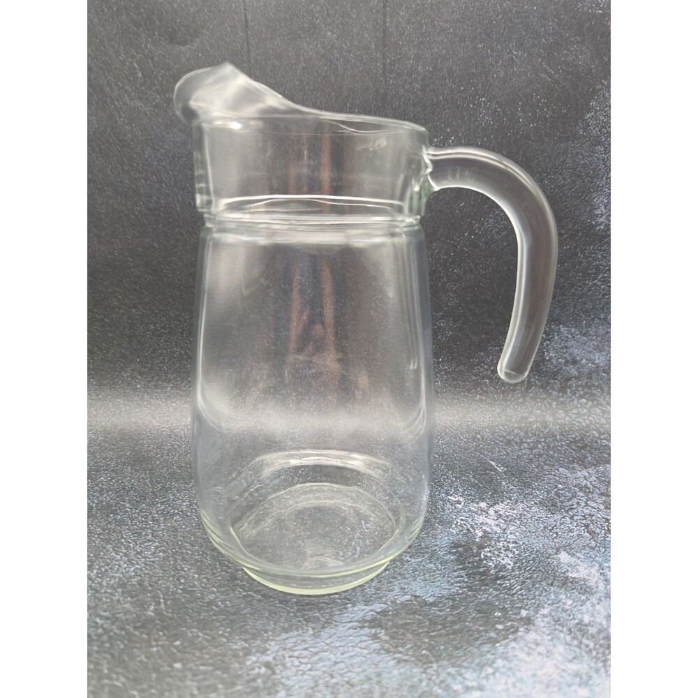 Rare Vintage Arcoroc Pitcher Clear Glass 50 oz  - France